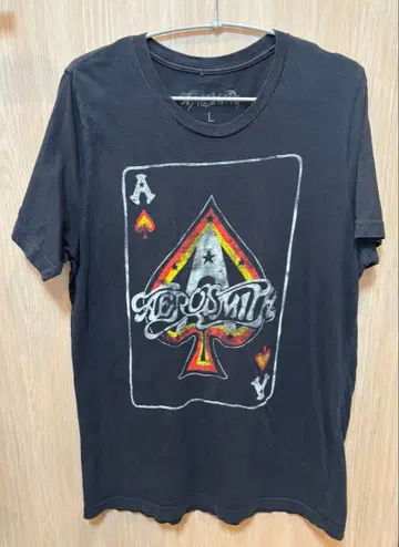 Aerosmith 트럼프 스페이드 투어 티셔츠 L 사이즈