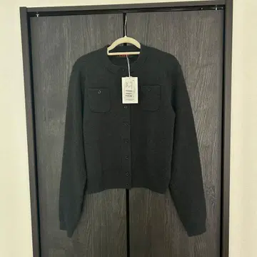 CABaN 코튼 캐시미어 크루넥 가디건 다크 그레이 XS