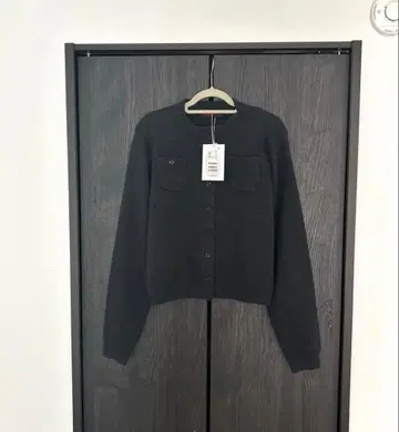 CABaN 코튼 캐시미어 크루넥 가디건 다크 그레이 XS