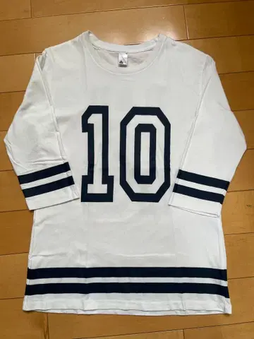 RADWIMPS 풋볼 T 7부 소매 10 화이트 네이비 M