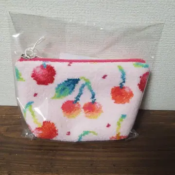 페이러 체리 도트 보트형 파우치S 페일 핑크 미사용 새상품