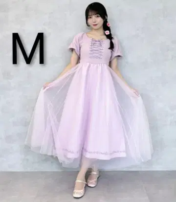 새상품 시마무라 마리냐 라푼젤 반팔 튤 원피스 M