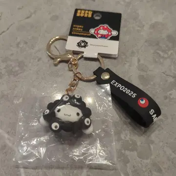 택 포함 새상품 시나모롤 검정 미야쿠미야쿠 입체 마스코트 스트랩