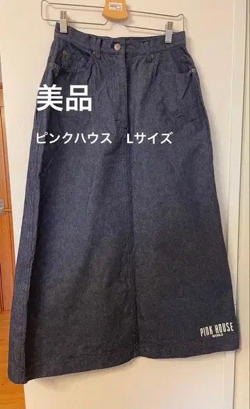 PINK HOUSE 핑크하우스 데님 롱 스커트 사이즈 L