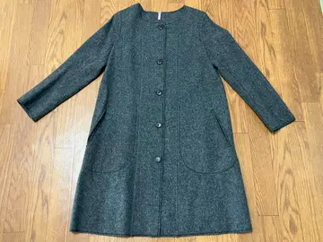 FRAMeWORK 프레임워크 그레이 얇은 소재 롱 코트