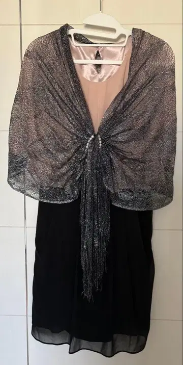 쉬폰 소재 비즈 장식 드레스 세트 9호 사이즈