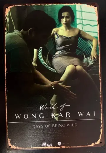 욕망의 날개 홍콩 영화 왕가위 임청하 메탈 포스터