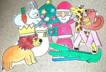 숲의 크리스마스 패널 극장