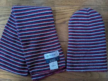 SHIPS 영국 스코틀랜드제 Maban 니트 모자 머플러 세트