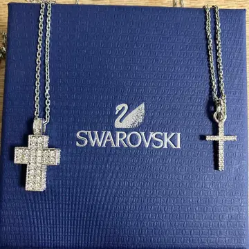 SWAROVSKI 크로스 목걸이 2세트