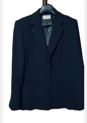 LEMIQRE 블랙 테일러드 자켓 여성용 빅 사이즈