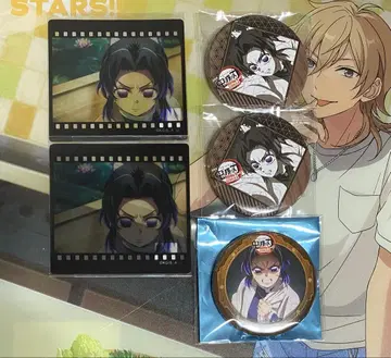 귀멸의 칼날 ufotable 다이닝 복권 캔뱃지 클리어 카드 시노부