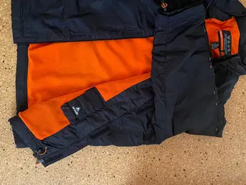 남성용 블랙 오렌지 점퍼