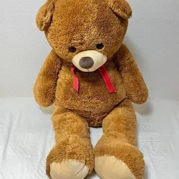 [ 무료배송 ] 곰 특대형 봉제 인형 브라운 약 125cm