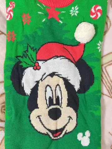 도쿄 디즈니 리조트 미키마우스 크리스마스 스웨터 M 니트