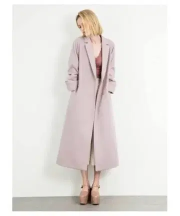 snidel 롱 가운 코트 graybeige