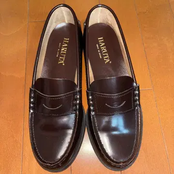 HARUTA 브라운 로퍼