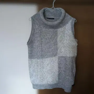 drug store's 그레이 터틀넥 니트 베스트