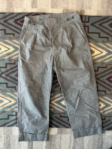 snow peak 그레이 플리츠 슬랙스 JPN M