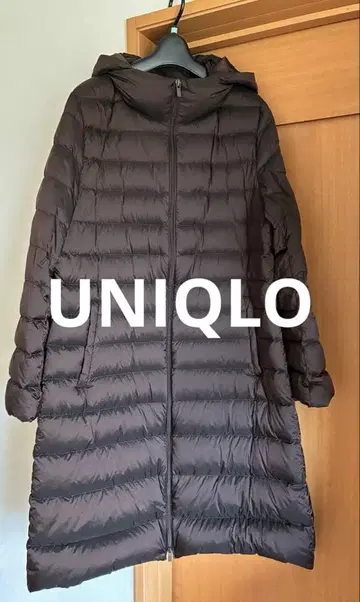 UNIQLO 유니클로 울트라 라이트 다운 롱 코트 후드 부착 XL