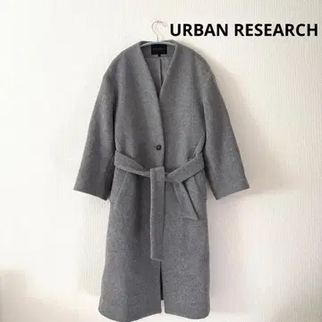 새상품급 어반 리서치 URBAN RESEARCH 노카라 울 코트