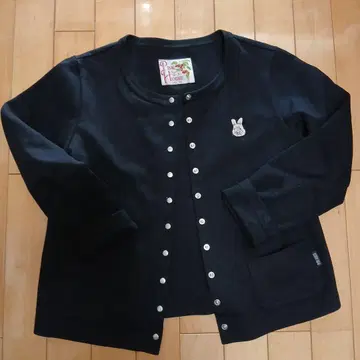 PINK HOUSE 블랙 긴팔 가디건 M