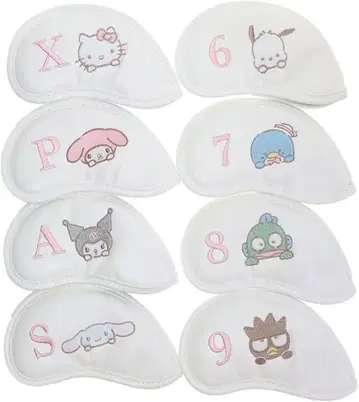 산리오 캐릭터 아이언 커버 8세트