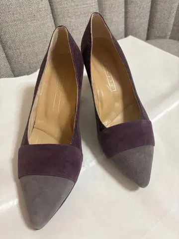 YOSHTO (요시토) 23cm 퍼플/그레이 스틸레토 펌프스 새상품급