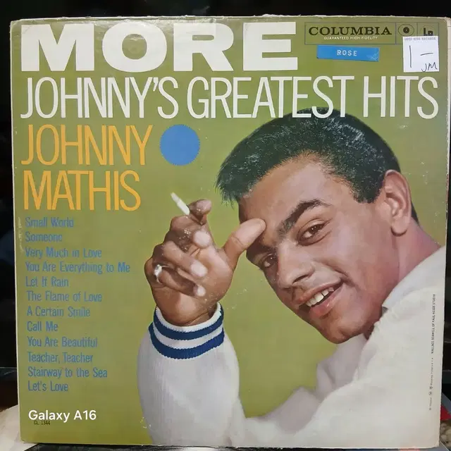 조니 마티스 베스트 앨범 LP