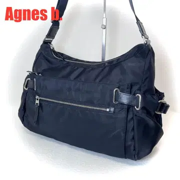 새상품급 agnes b. VOYAGE 숄더백 나일론 사이드 벨트