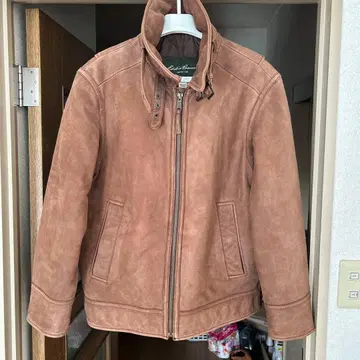Eddie Bauer 브라운 가죽 자켓 M