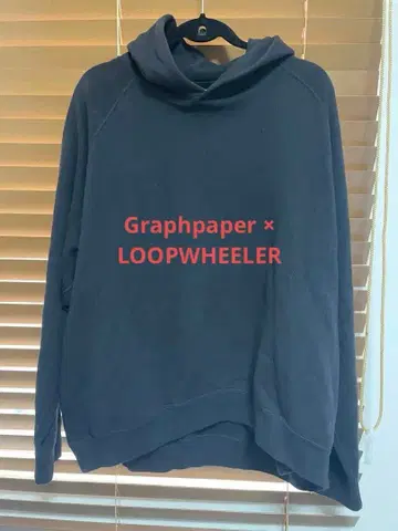 Graphpaper LOOPWHEELER 후드티 사이즈 2 블랙