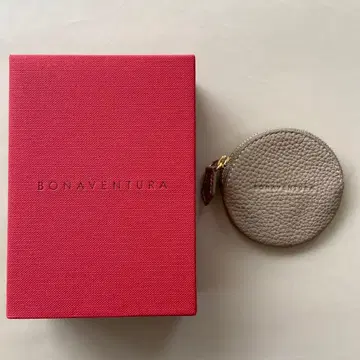 [ 새상품급 ] BONAVENTURA 보나벤츄라 라운드 코인 케이스