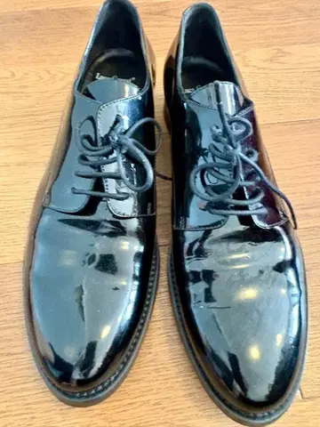 새상품급 Luca Grossi 레이스업 슈즈 블랙