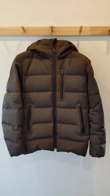 417 EDIFICE 다운 자켓 S 카키 남성용 새상품급