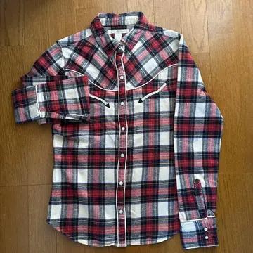 Levi's 웨스턴 셔츠 긴팔 레드 체크