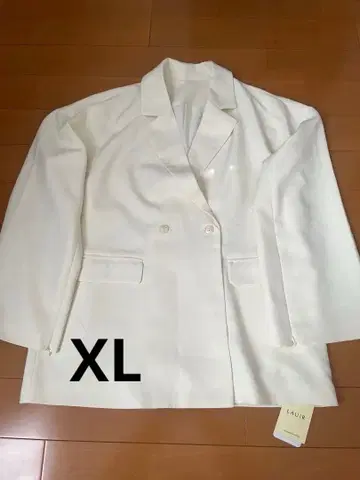 화이트 더블 브레스트 테일러드 자켓