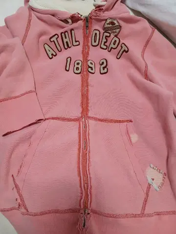 아바클로 Abercrombie & Fitch 핑크 후드티 빈티지 M