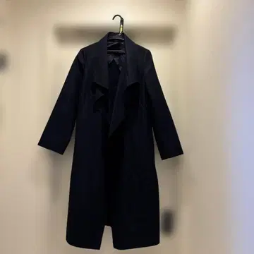 레리안 블랙 네이비 롱 코트 울 혼방 수험, 포멀 행사 등