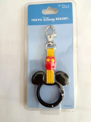디즈니 리조트 라인 낚시 손잡이 미키 키체인 카라비너