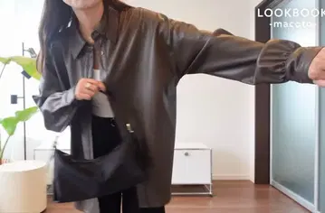 시루무린 가죽 자켓 가죽 셔츠