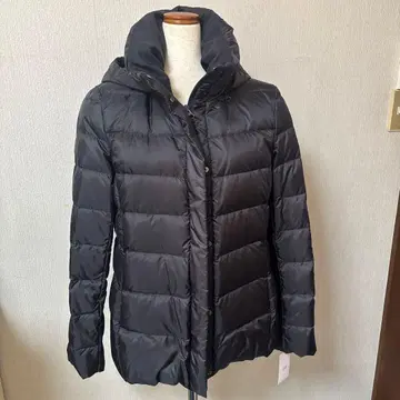 23구 후드 부착 다운 자켓 사이즈 40 블랙