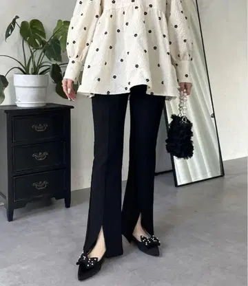 Prose Verse 슈퍼 스트레치 프론트 슬릿 팬츠