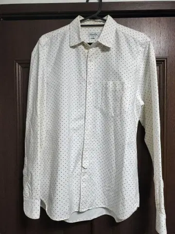 스티븐 앨런 도트 무늬 긴팔 셔츠 S