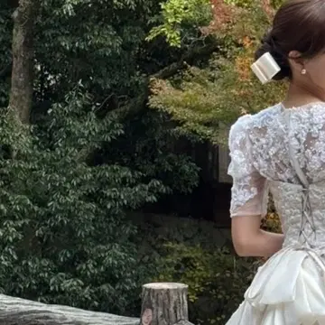 리본 보닛 (가로 길이 25cm)