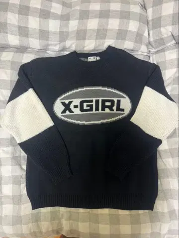 X-girl 스웨터 블랙 원사이즈