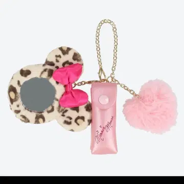 신출시 디즈니 레오파드 립 케이스 거울 미니 팬캡