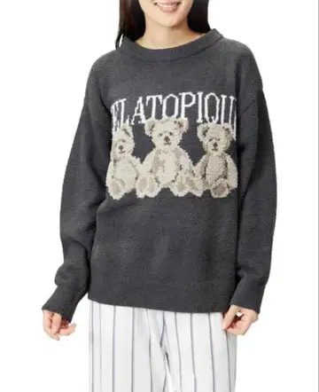 gelato pique 모티브 자카드 풀오버 곰 미사용 새상품