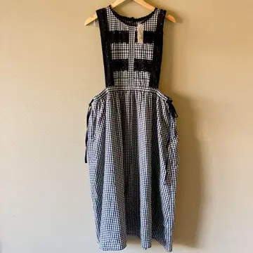 사만사 모스모스 레이스 에이프런 원피스