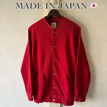 구제 의류 PAWNEE BUTTE 맨투맨 가디건 레드 일본제 래글런